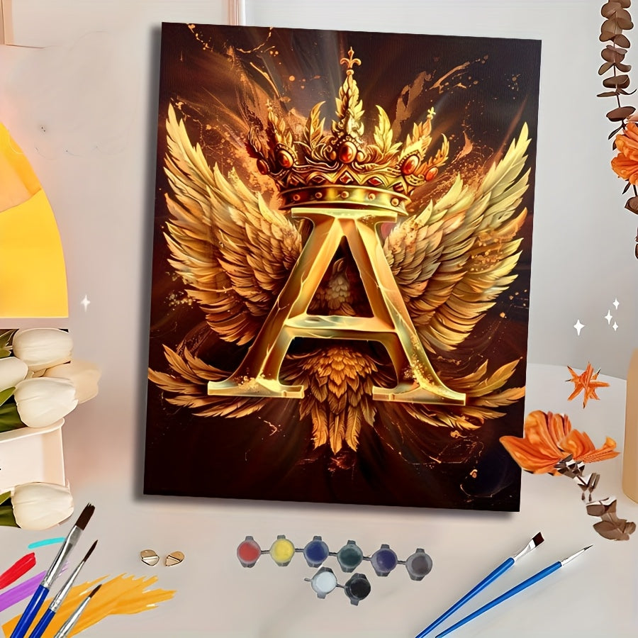 DIY Painting by Numbers Kit Letter A Personal Collection Christmas Birthday