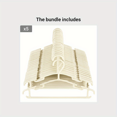 12pcs Beige Baby Hanger for Clothing Stores