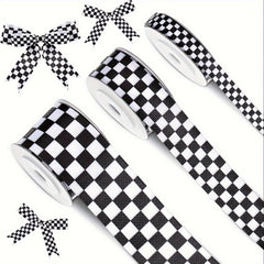1pc Christmas Plaid Wired Ribbons Burlap Ribbon And Wrapping Ribbon
