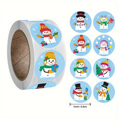 500pcs Christmas Cartoon Sticker Gift Decoration Label Self-adhesive