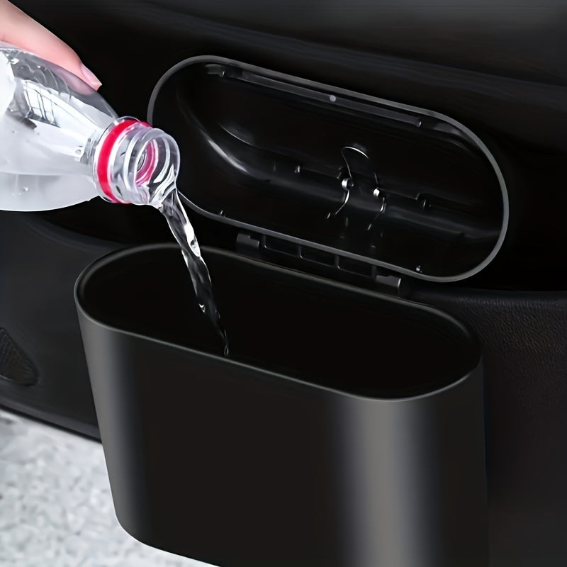 1pc Car Trash Can Car Storage Bin Multifunctional Garbage Bin