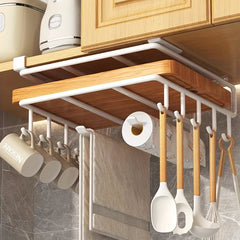 Storage Cabinet Paper Towel Rack Kitchen Punch Cutting Board Rack