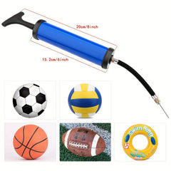 Portable Ball Pump Kit Inflates Balls Efficiently for Sports & Exercise