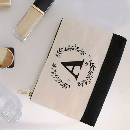 Monogram Cosmetic Bag - Elegant Personalized Makeup Pouch