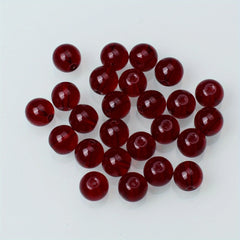 25 Glass Round Beads 0.31" for DIY Jewelry Making