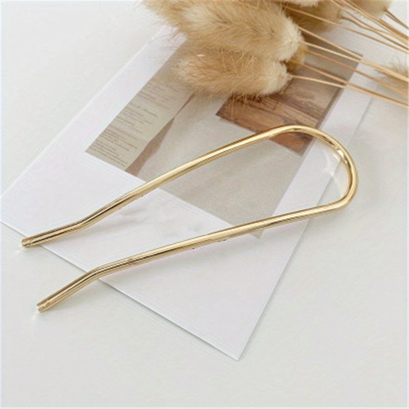 Metal Hairpin U-shaped Hair Accessory for Women
