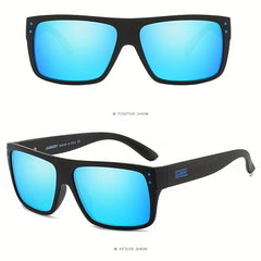 Men's Square Frame Sports Sunglasses Polarized Outdoor Cycling Fishing