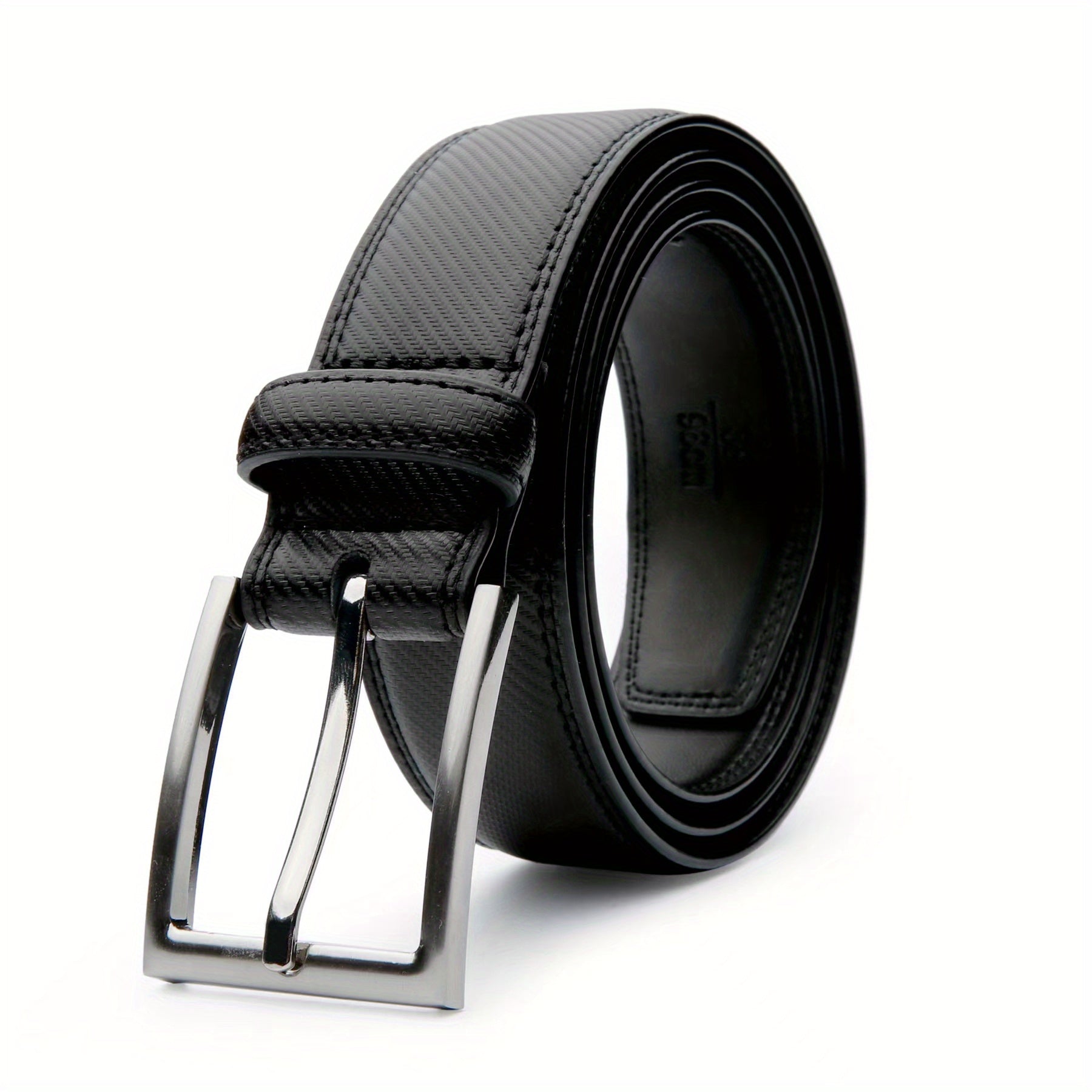 Men's Leather Dress Belt & Casual Belts for Work - Single Prong Buckle