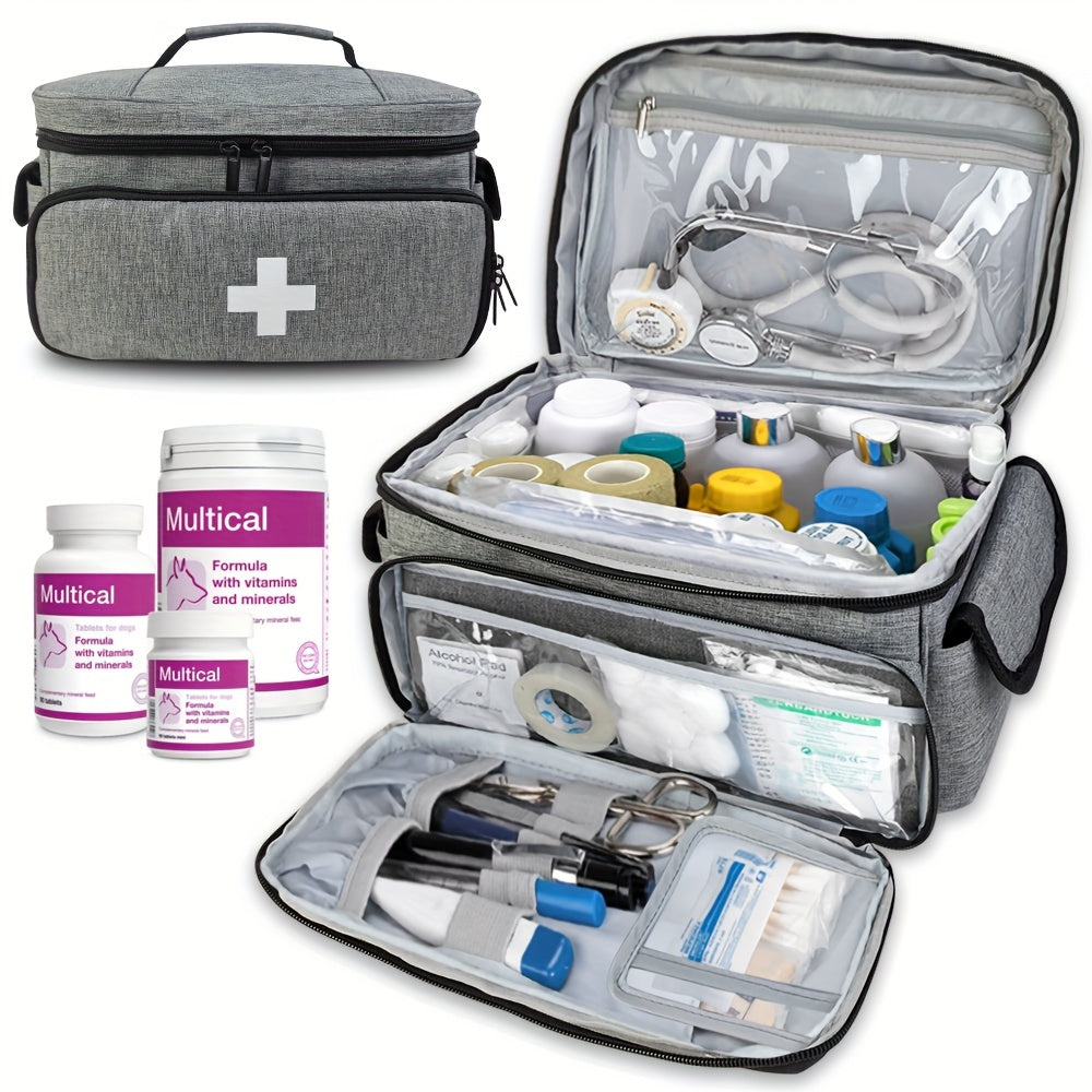 Portable First Aid Tools Storage Bag Organizer for Home Office Car Travel