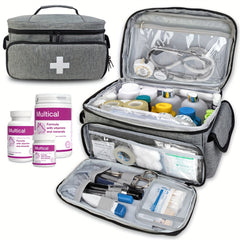 Portable First Aid Tools Storage Bag Organizer for Home Office Car Travel