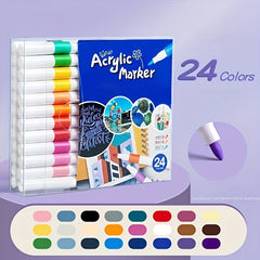 Acrylic Paint Markers Fine Tip Washable Permanent for Art