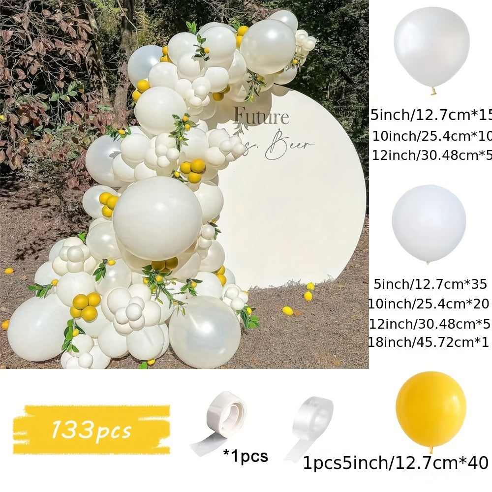 Pink and Lemon Balloon Set for Party Decoration