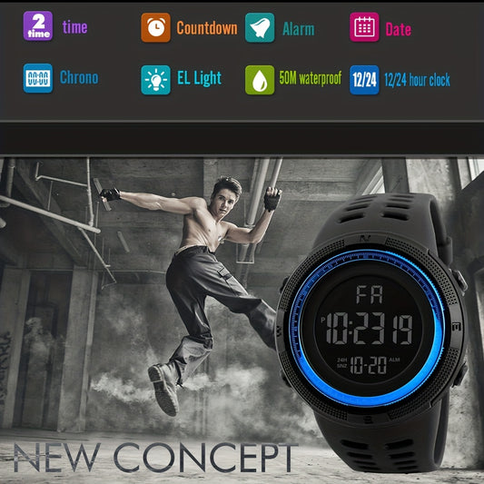 Outdoor Men's Electronic Watch Sports Multifunctional Watch