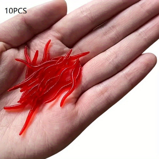 Bionic Bloodworm Grub Soft Silicone Lure for Bass Trout Fishing