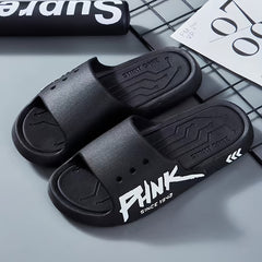 Men's PUNK Pattern Slides Soft Sole Slippers