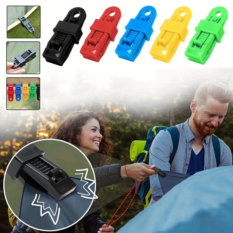 10 20pcs Tent Canopy Windproof Clips for Camping Hiking
