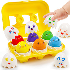 Sensory Matching Eggs Educational Toddler Toys