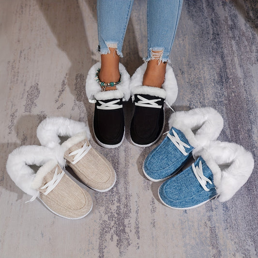 Women's Winter Snow Sneakers Non-slip Ankle Shoes