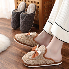 Cozy Plush House Slippers for Men - Anti-Skid Indoor Shoes