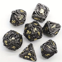 Skull Metal Dice Set Set Of 7
