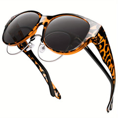Fit Over Sunglasses Retro Tortoiseshell UV400 Sun Shades