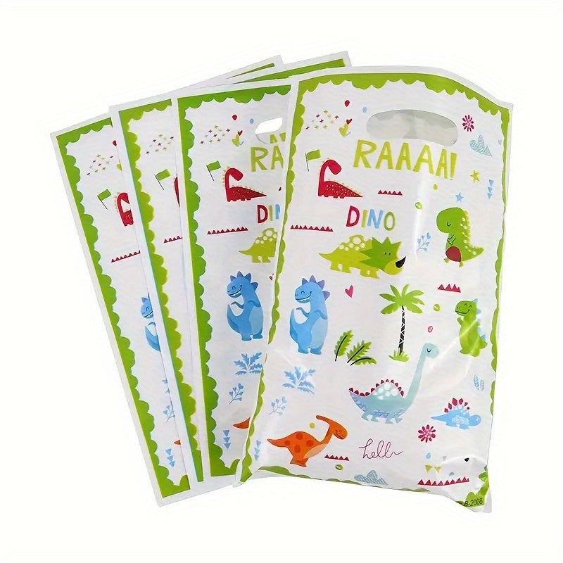 10pcs Dinosaur Gift Bag Kids Jungle Animal Birthday Party Supplies