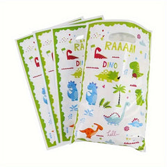 10pcs Dinosaur Gift Bag Kids Jungle Animal Birthday Party Supplies