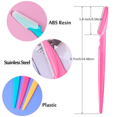 12 Pcs Eyebrow Razor Exfoliating Dermaplaning Tool For Women Face Facial Razors