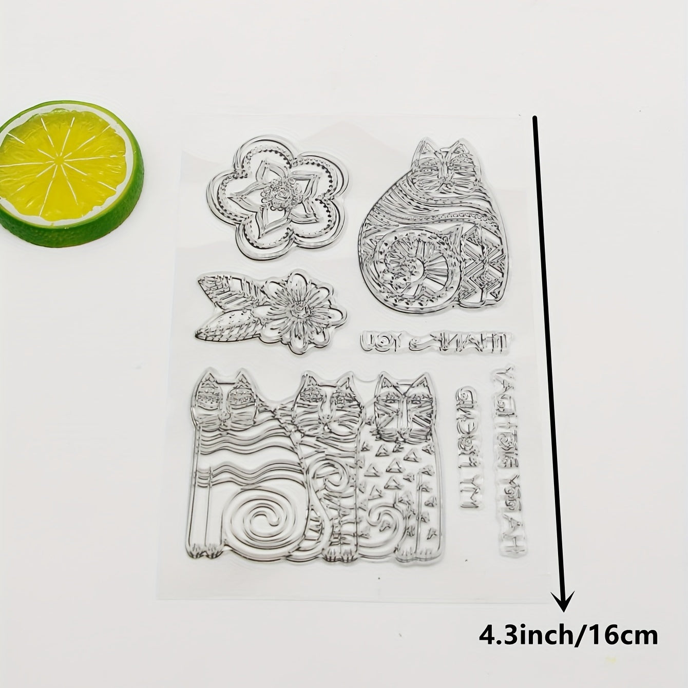 Cat Cartoon Transparent Stamp - Purr-fect Craft Accent