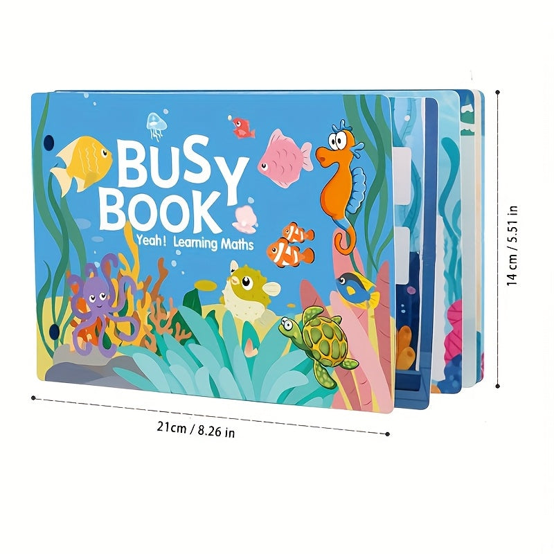 Interactive Quiet Book Sensory Learning Activity Toy Durable Material