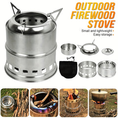 Outdoor Portable Camping Stove & Cookware Set
