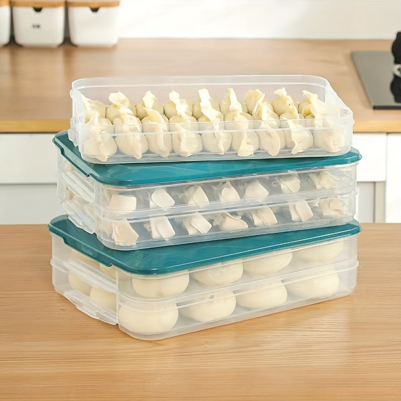 Large Capacity Sealed Dumplings Box With Lid