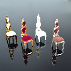 Dollhouse Dining Chairs European Style Mixed Colors