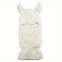Monster Ears Ski Mask Balaclava Y2K Knit Hat