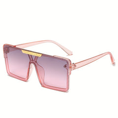 Kids Square Sunglasses Large Frame Unisex Street Photography Shades