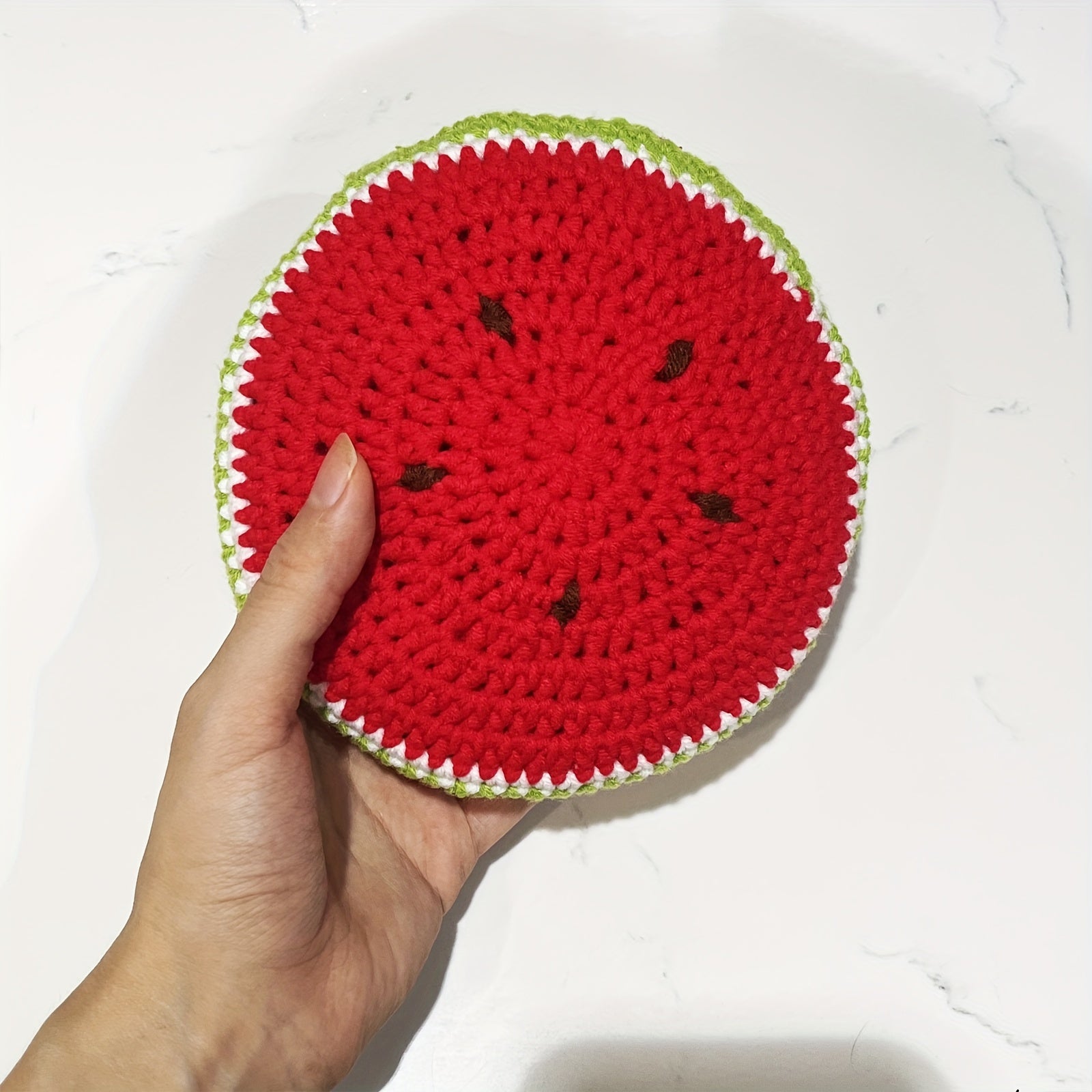 Crochet Kit For Reusable Mesh Grocery Bag With Instructions
