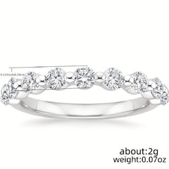 18K Plated Zircon Stackable Ring Wedding Anniversary Gift