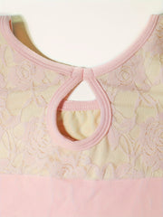 Cotton Crew Neck Long Sleeve Ballet Leotard for Girls Dance Performance