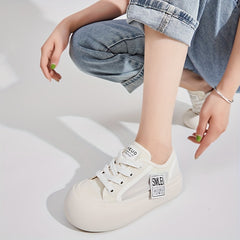 Women's Stylish Big Head Flat Shoes Thick Bottom Sports Shoes
