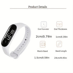 Waterproof Silicone LED Sports Watch for Kids