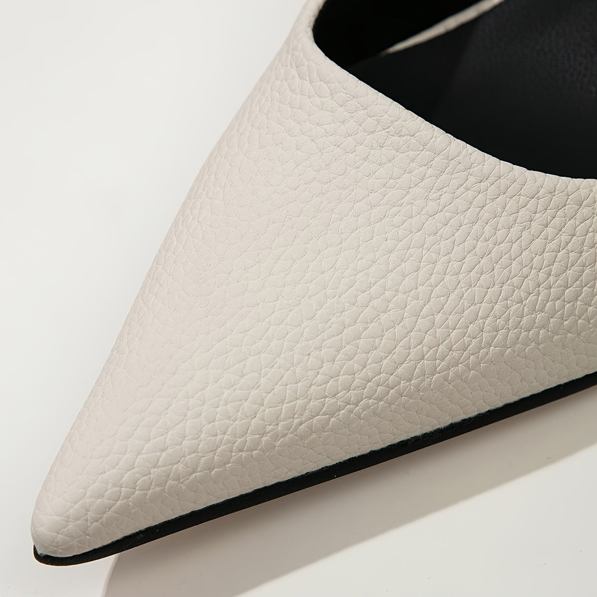 Leather Pointed Toe Pumps High Heels Women's Shoes