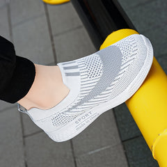 Boys' Woven Knit Slip On Sock Shoes Comfy Non Slip Sneakers