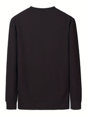 Men's Casual Crew Neck Sweatshirt for Autumn Winter