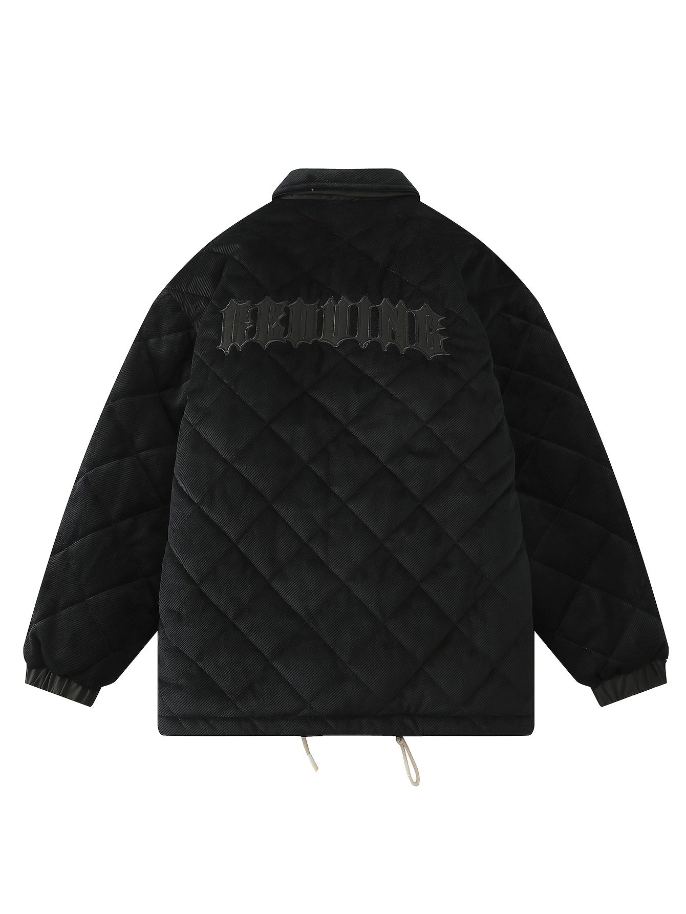 Versatile Label Puffer Coat Casual Sports Jacket