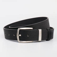 Men's Twill Alloy Pin Buckle Belt PU Leather Casual