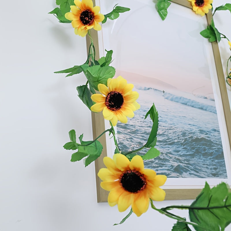 20 LED Sunflower String Lights 6 6FT Garland Flower Fairy Lights Bedroom Wedding