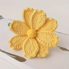 Crochet Knitted Flower Forever Mothers Valentines Teachers Decor