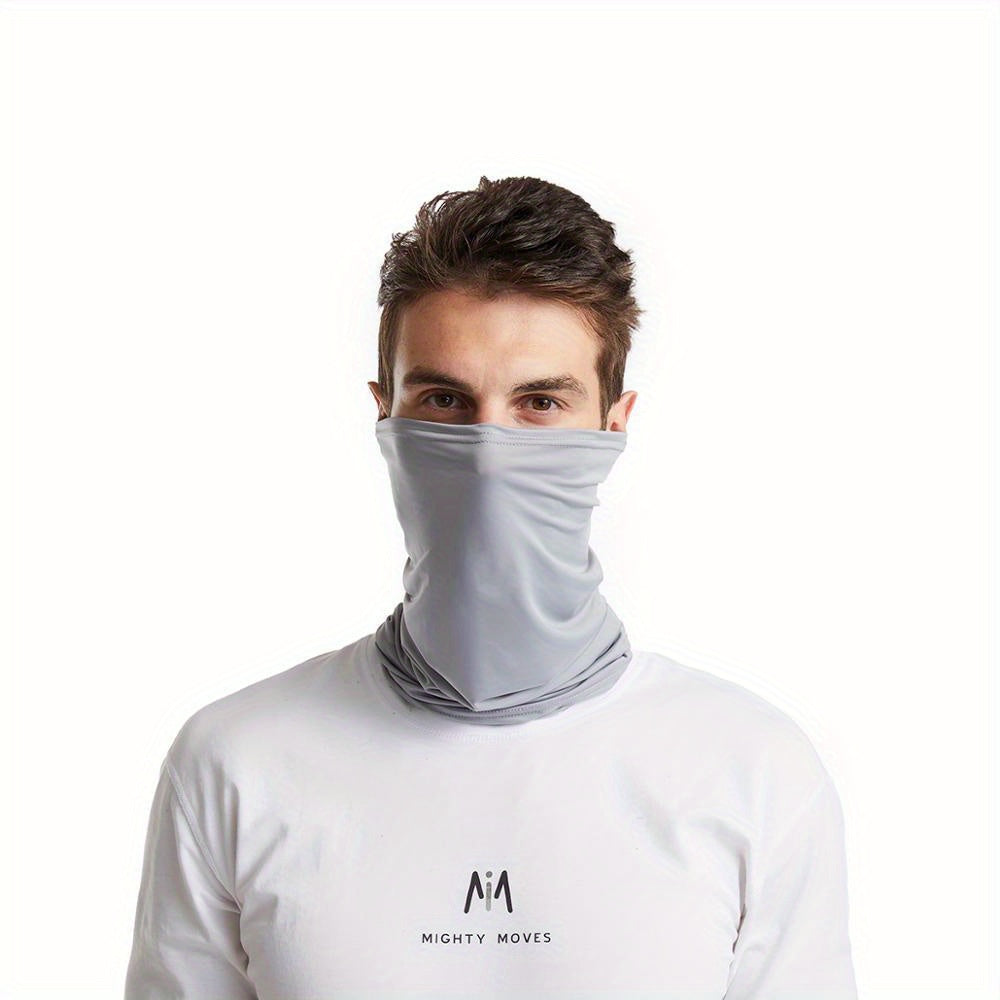 Elastic Breathable Neck Gaiter Tube Men Scarf Half Face Cover Bandana Headwear