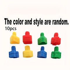 Colorful Screw & Nut Assembly Toy Building Blocks in Pink Green Yellow