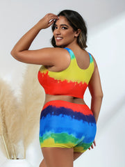  Rainbow Tie Dye Bikini Set